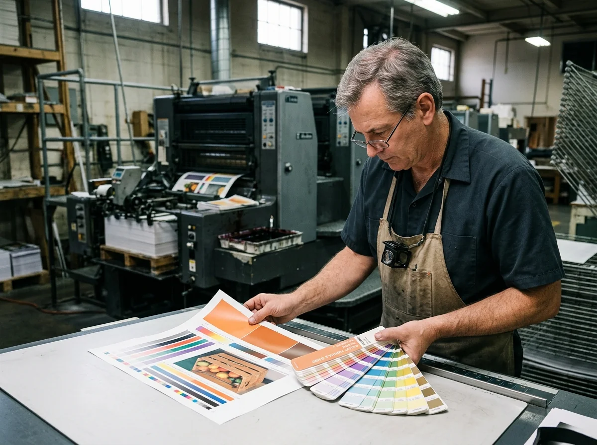 Pre-press color management with Pantone swatches