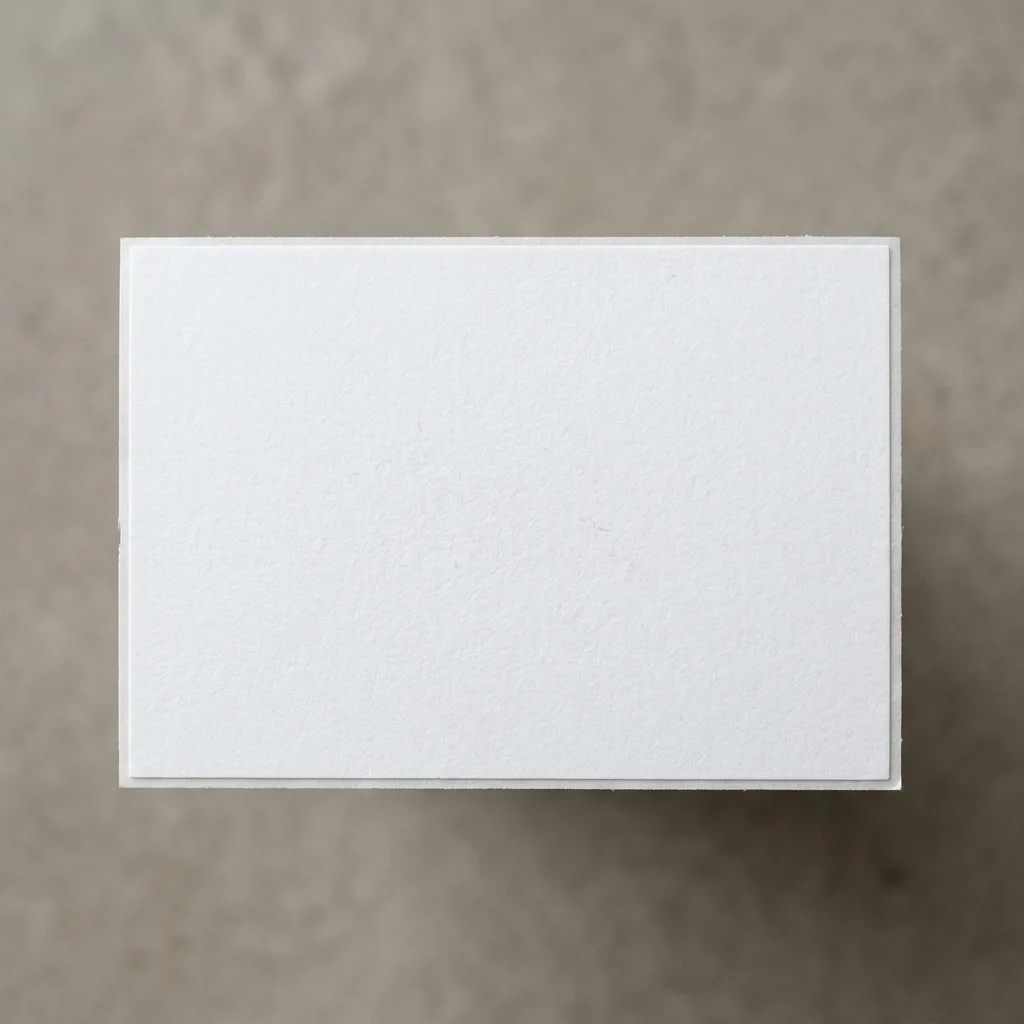 Paper label stock for candle jars and boxes