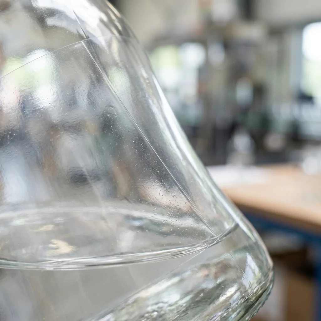 Clear BOPP no-label-look film on glass packaging