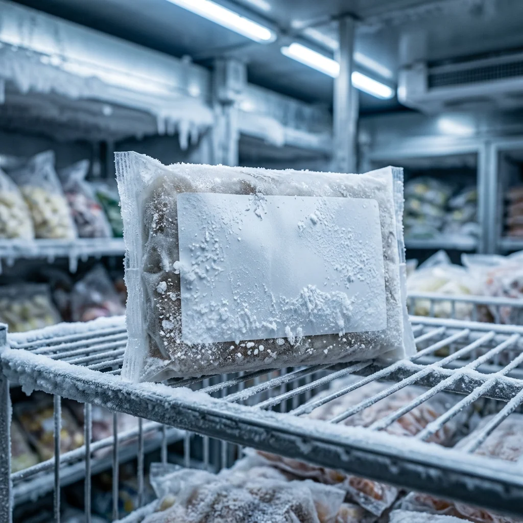 Frozen food pack in cold storage