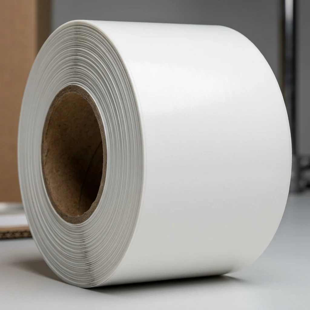 White BOPP film label material