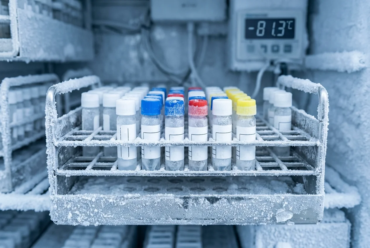 Cold-chain and cryogenic freezer storage labels