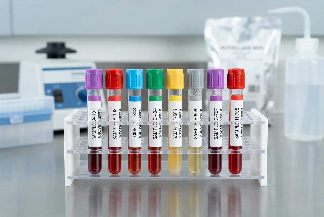 Laboratory specimen and sample tube labels