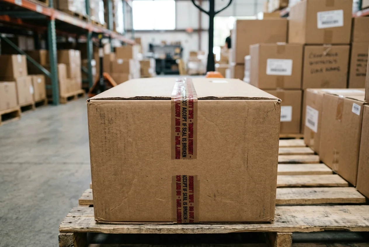 Tamper-evident seals across carton flaps