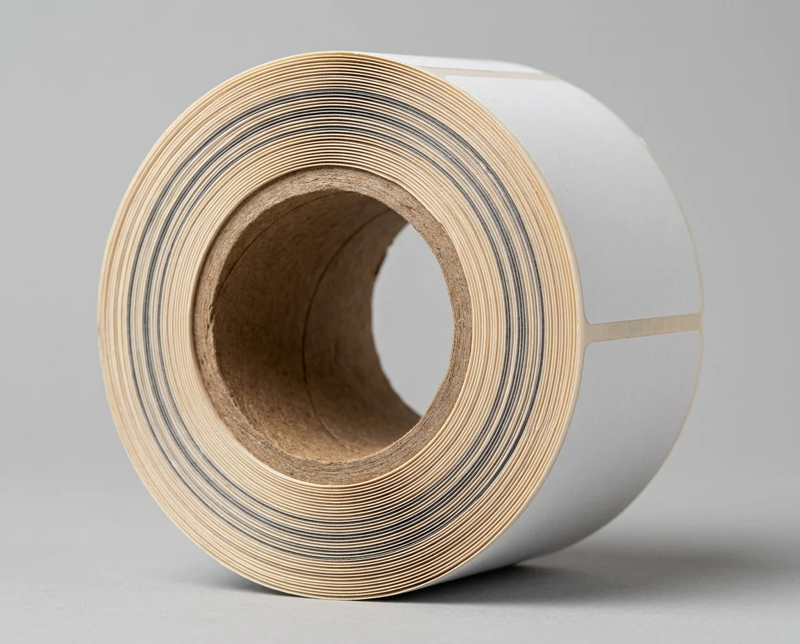 Roll label anatomy on a core