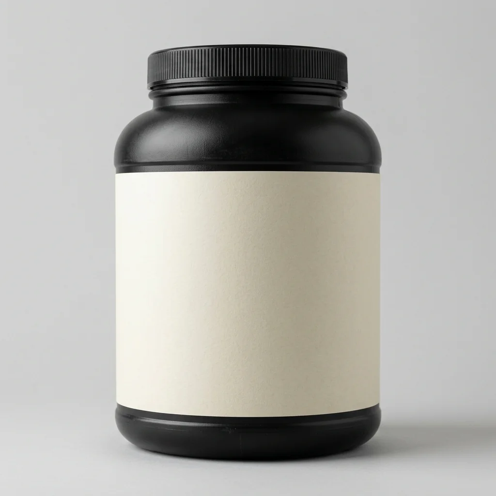 Custom protein powder tub labels